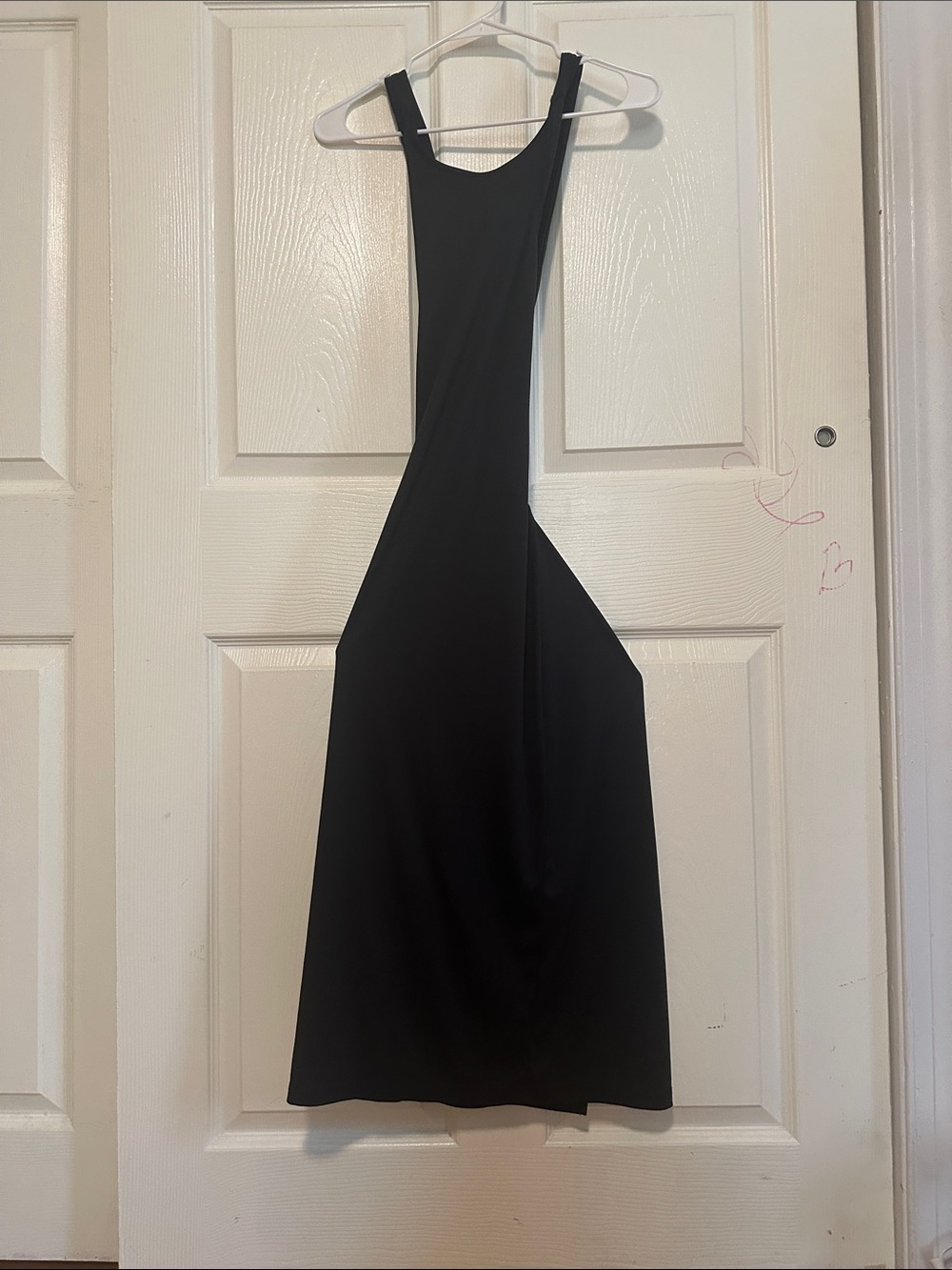 Amazon Black Crossback Tie Backless Jersey Midi Dress